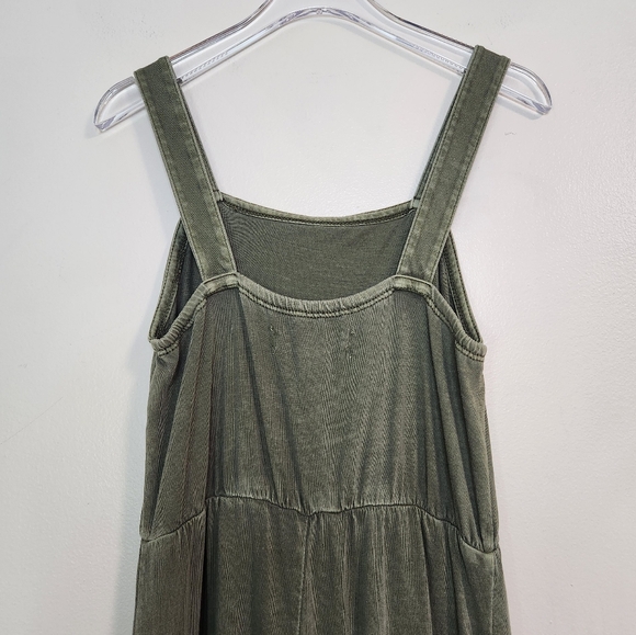 🫒Melrose & Market Kids 100% Cotton Olive Green Jumpsuit, Size 7/8 ~ EUC - Picture 6 of 9